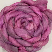 разреженный шелк ручного крашения - хризантема (3 метра) ширина 90 см