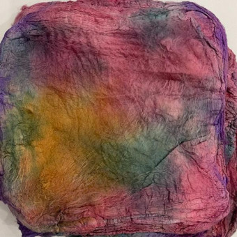 квадраты ручного крашения лепестки