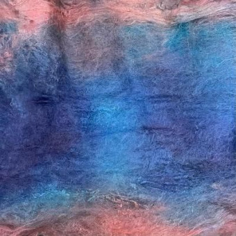 шелковое одеяло ручного крашения катунь - 20г