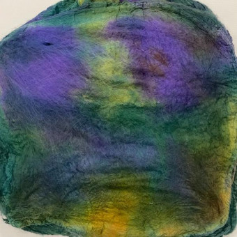 квадраты ручного крашения гортензии