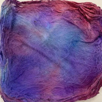 квадраты ручного крашения сапрфир