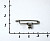 булавка с зажимом для бутоньерок никель